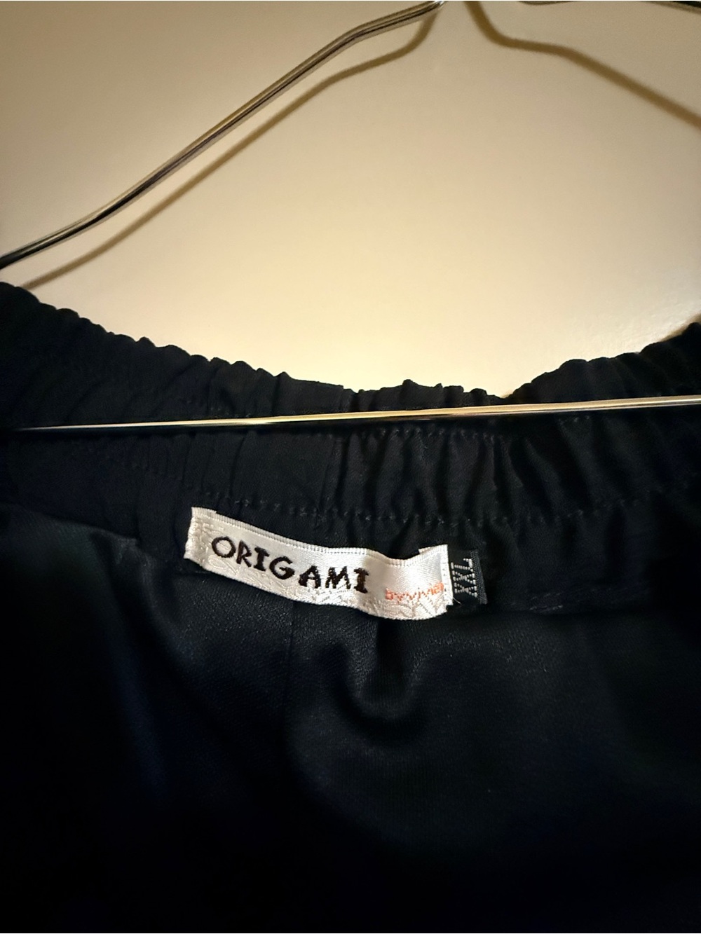 Origami black pants xxl